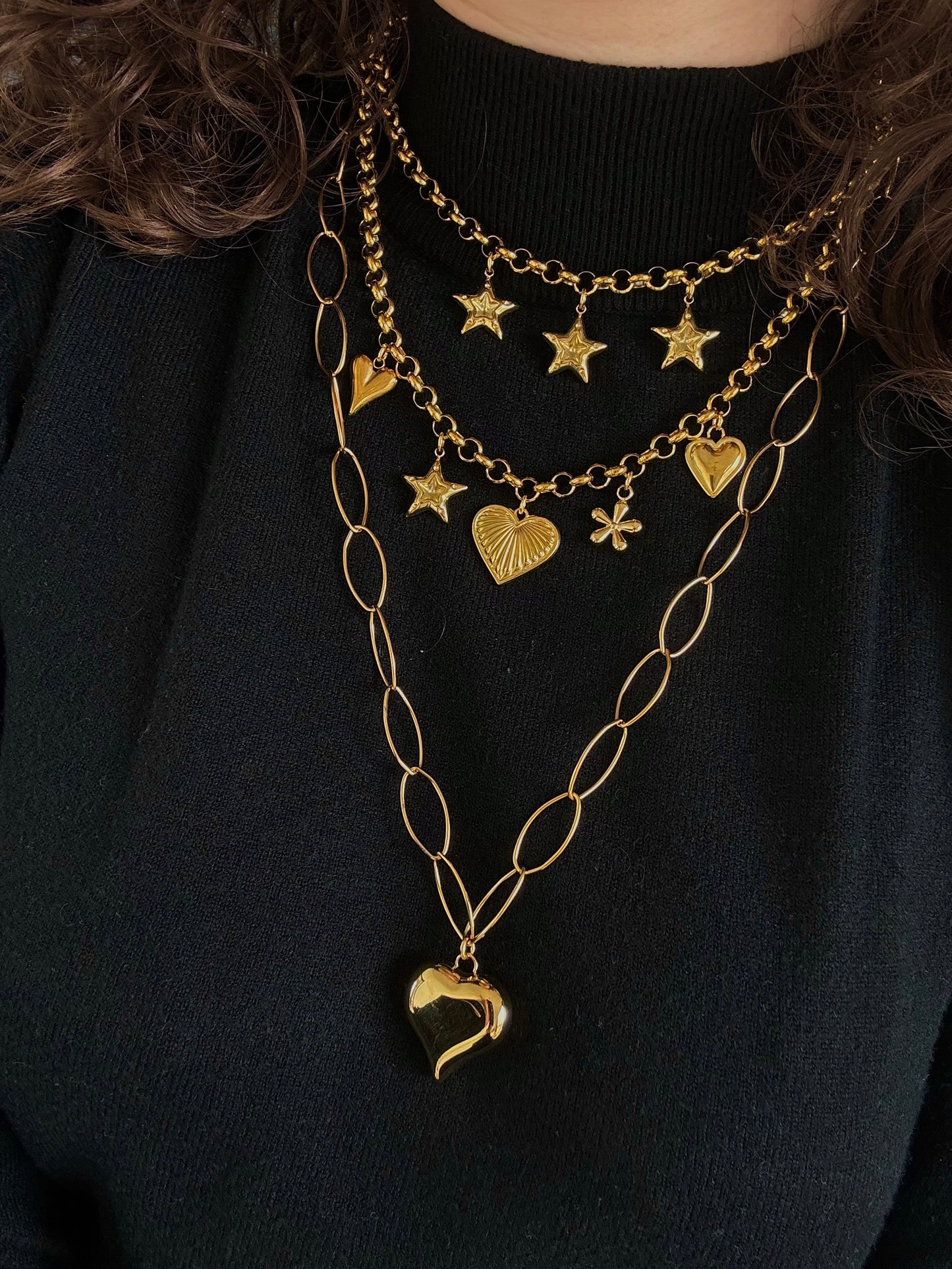 ‘LOVELY’ ketting - goud