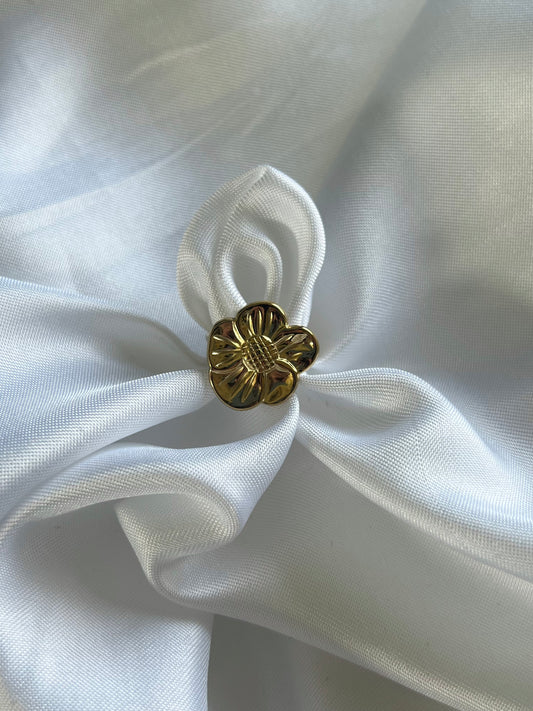 ‘FLOWER MODE’ ring - goud/zilver