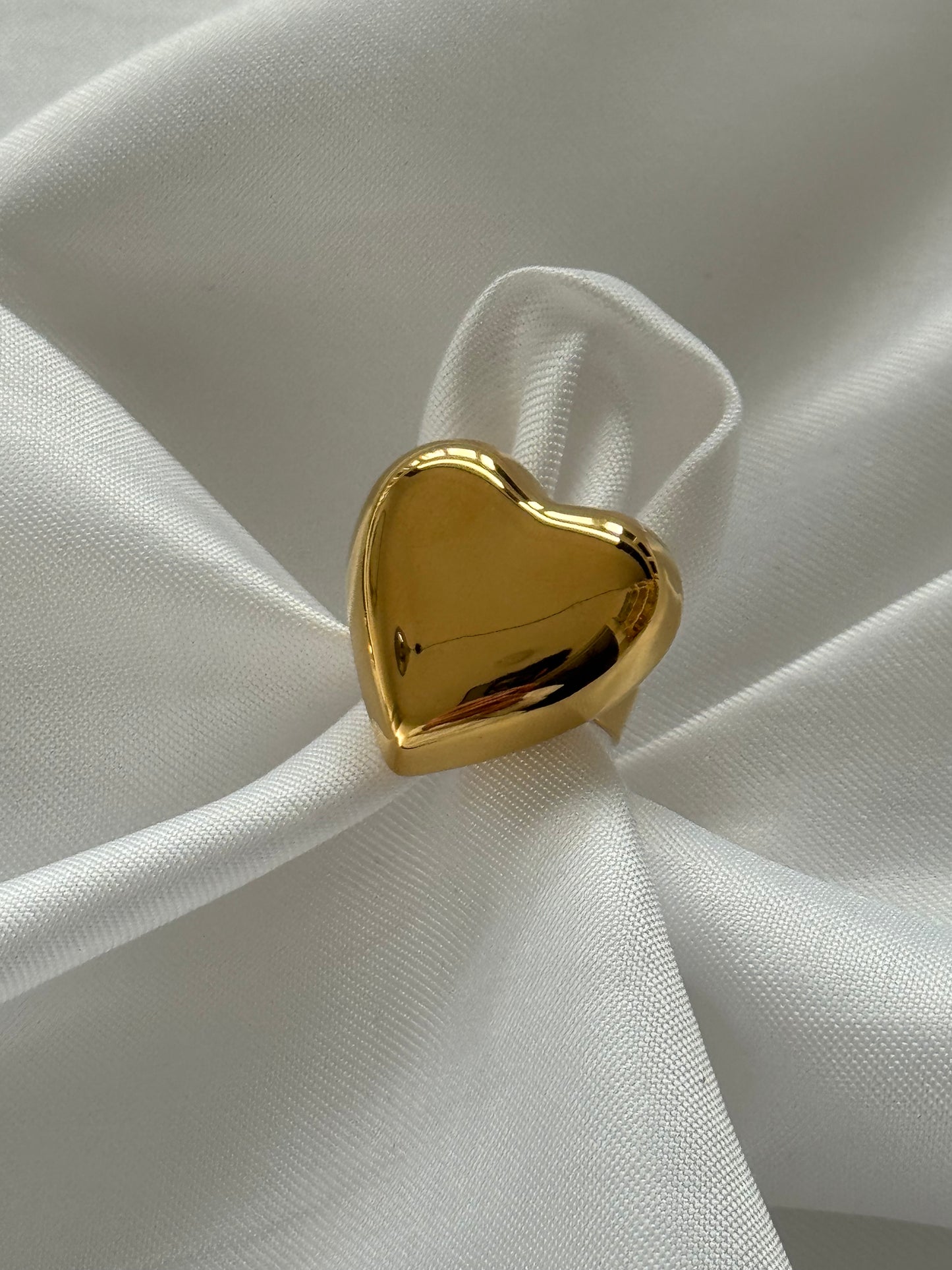 ‘LOVELY’ ring - goud/zilver