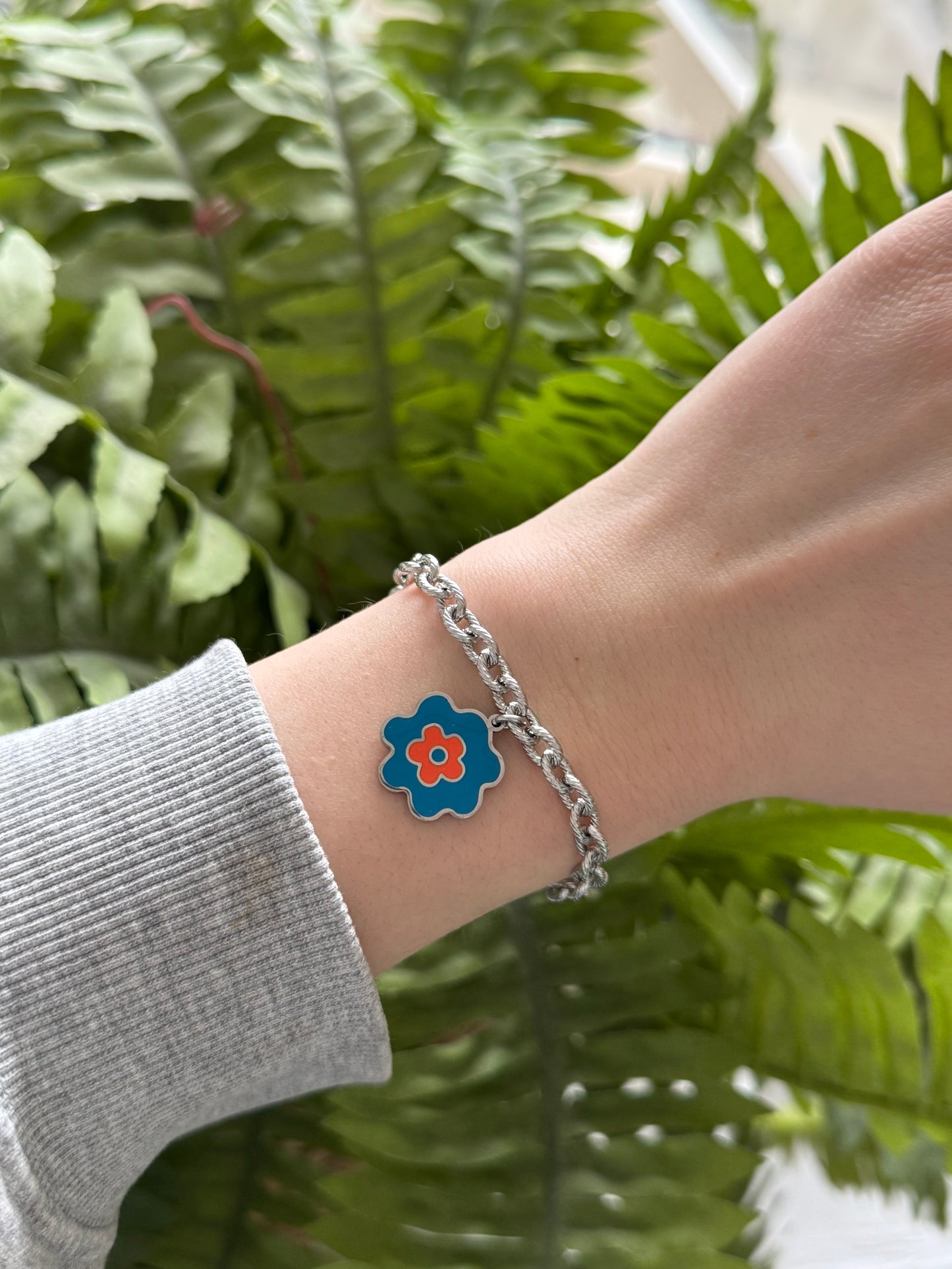 ‘BLOEMENKRAAL’ armband - goud/zilver