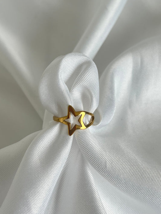 ‘SPACE’ ring - goud/zilver